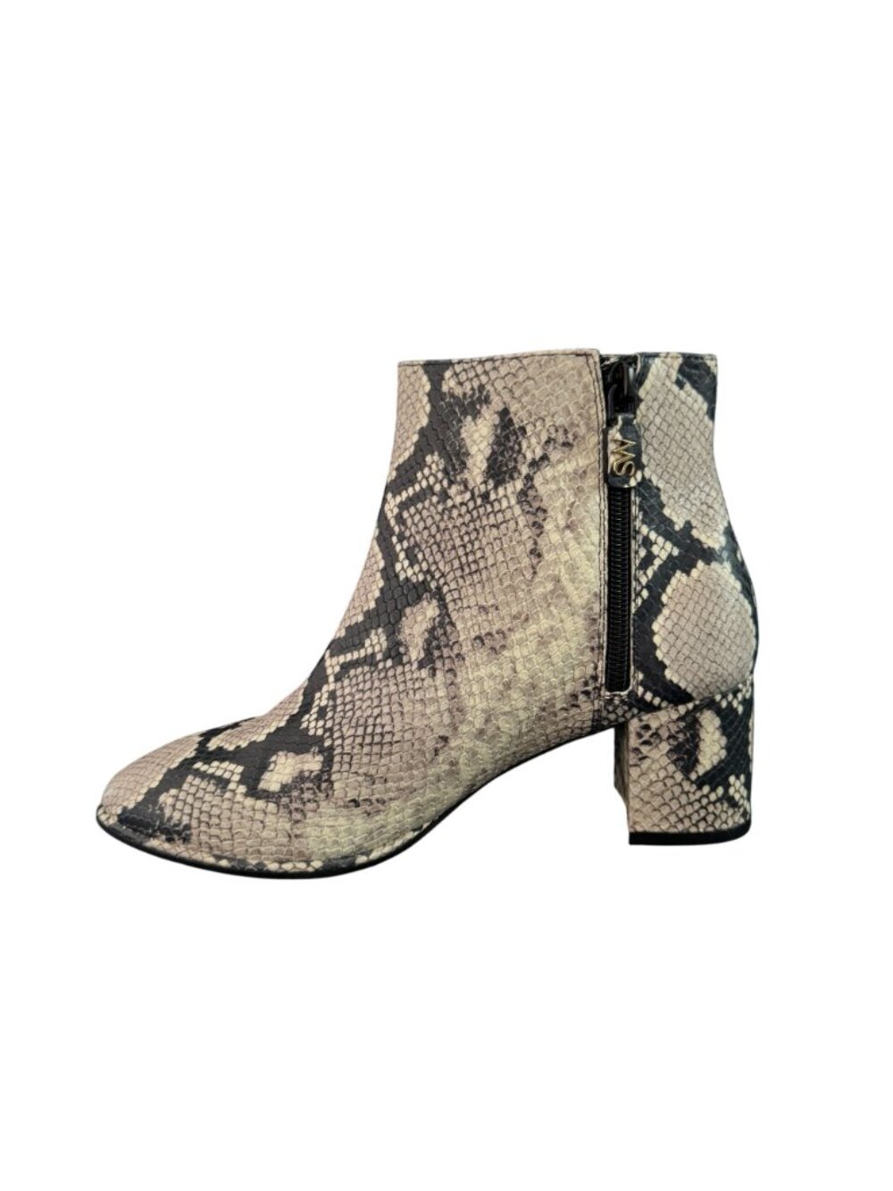 Stuart Weitzman Snakeskin Embossed Leather Ankle Boot Women's, 8B NWOB - Picture 2 of 10